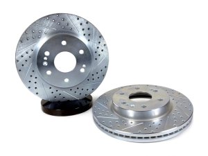 Cadillac Escalade ESV Brake Rotors (2) - Front - Baer Brakes - Slot & Drilled - Zinc-Plated - `21-`24